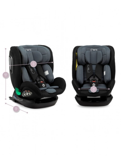 MoMi Urso Black Bērnu autosēdeklis 0-36 kg