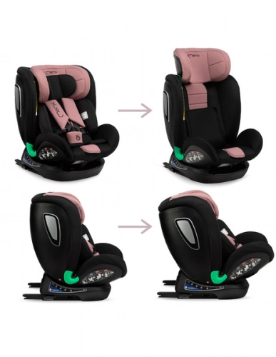 MoMi Urso Pink Bērnu autosēdeklis 0-36 kg