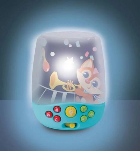 Muzikālais karuselis Projektors gultiņai 3in1 Smily Play