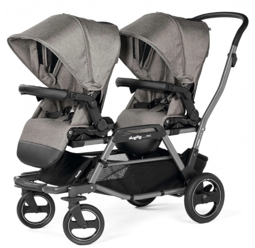Peg Perego Duette Piroet Seggliolino Pop up City Grey PACK-000004-000000 Dvīņu pastaigu rati