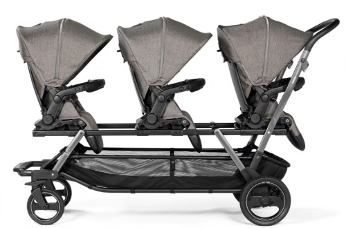 Peg Perego Triplette Piroet Seggliolino Pop up City Grey PACK-000005-000000 Trīnīšu pastaigu rati