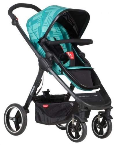 Phil&Teds Mod River Blue Bērnu rati 2in1