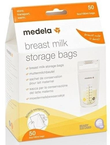 Пакеты для сбора и хранения грудного молока Medela Food Bags Pump & Save 180 мл 50 шт.