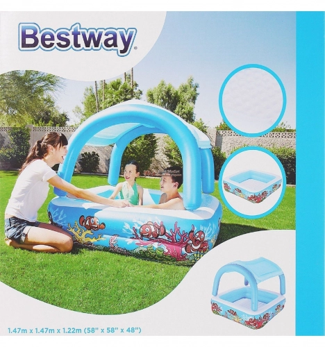 Piepūšamais Baseins ar jumtiņu 2in1 BESTWAY 52192