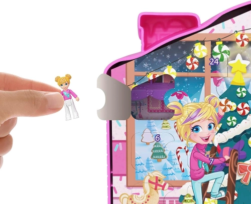 Polly Pocket Advent Calendar Gingerbread House + 25 surprises HKW16 Рождественский Календарь + Кукла