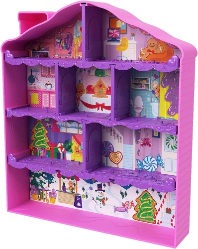 Polly Pocket Advent Calendar Gingerbread House + 25 surprises HKW16 Рождественский Календарь + Кукла