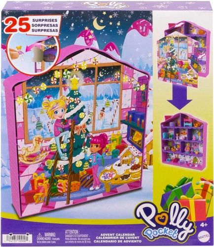 Polly Pocket Advent Calendar Gingerbread House + 25 surprises HKW16 Рождественский Календарь + Кукла