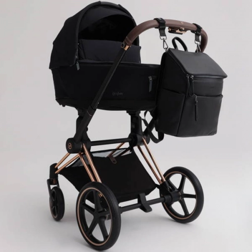 Ratiņu soma - mugursoma Joissy Roomy Black