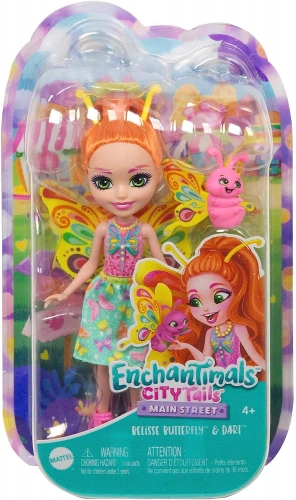 Royal Enchantimals Belisse Butterfly Dart HKN12 Lelle ar dzīvnieku