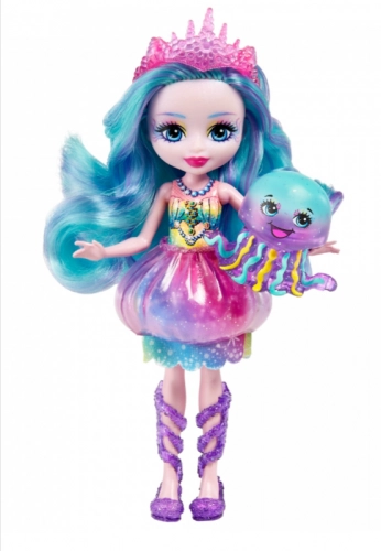 Royal Enchantimals Jelanie Jellyfish & Stingley кукла с животными HFF34