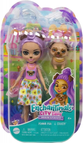 Royal Enchantimals Penna Pug Trusty HKN11 Lelle ar dzīvnieku