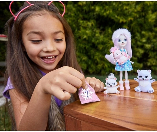 Royal Enchantimals Pristina Polar Bear & Glacier lelle ar dzīvniekiem GJX47