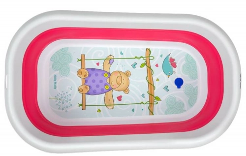 Saliekama bērnu vanniņa Milly Mally Aqua Pink