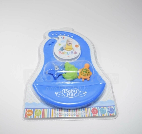 Силиконовый детский нагрудник с игрушками