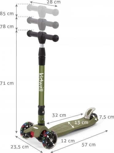 Skrejritenis Kidwell Vento Khaki