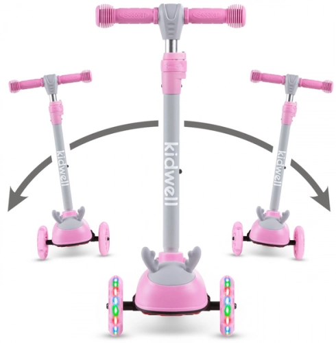 Самокат Kidwell Zoocar Deer pink
