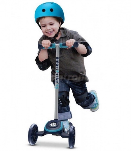 Самокат Smart Trike Scooter T3 + LED колеса + Сумка Mint