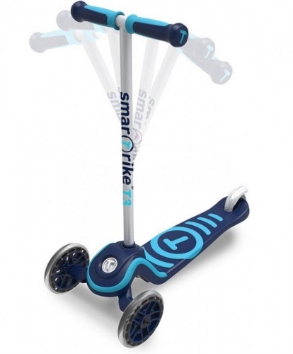 Самокат Smart Trike Scooter T3 + LED колеса + Сумка Mint