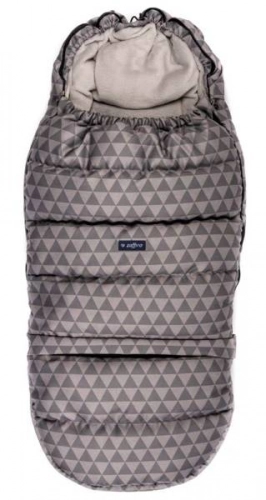 Спальный мешок для коляски Womar GROW UP 2.0 Plush Pastel Geo Grey
