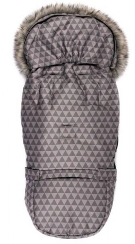 Спальный мешок для коляски Womar GROW UP 2.0 Plush Pastel Geo Grey