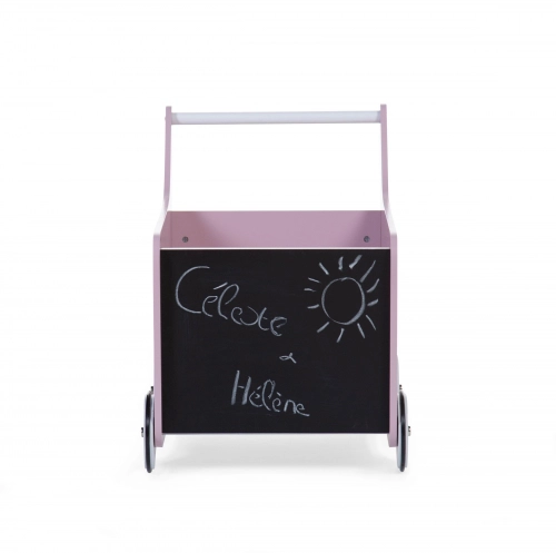 Игрушка-каталка из дерева Childhome Wood Pink