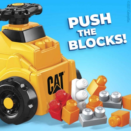 Stumjamā Mašīna Konstruktors Mega Bloks CAT Build 'n Play Ride-On HDJ29