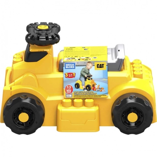 Stumjamā Mašīna Konstruktors Mega Bloks CAT Build 'n Play Ride-On HDJ29