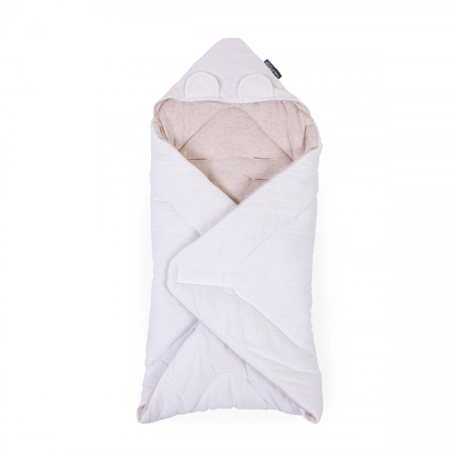 Конвертик - одеялко 75x75 cм Childhome Teddy Jersey Melange Beige / Muslin