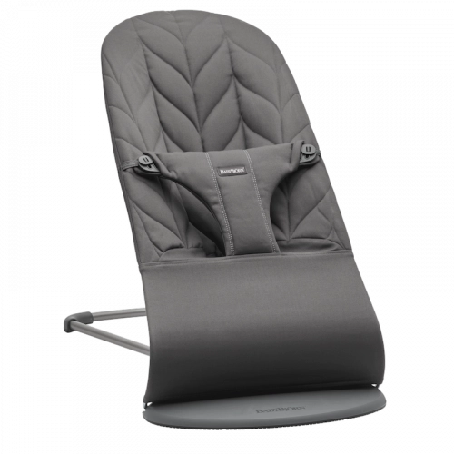 Шезлонг BabyBjorn Bouncer Bliss Anthracite Petal quilt 006126