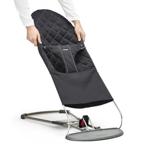 Šūpuļkrēsliņš BabyBjorn Bouncer Bliss Cotton black 006016