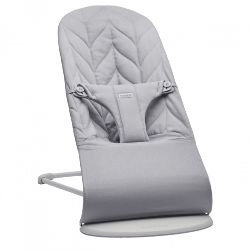 Шезлонг BabyBjorn Bouncer Bliss Light grey Petal quilt 006124