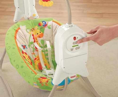 Кресло-качалка Fisher Price Mini Cradle Swing-Smart Tech. RF BFH05