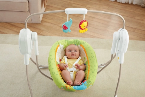 Кресло-качалка Fisher Price Mini Cradle Swing-Smart Tech. RF BFH05