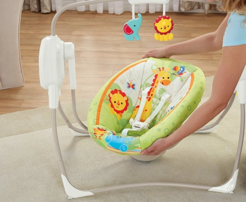 Кресло-качалка Fisher Price Mini Cradle Swing-Smart Tech. RF BFH05