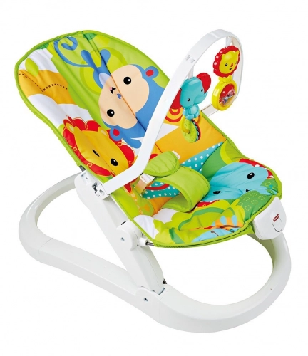 Šūpuļkrēsliņš Fisher Price Rainforest Friends Fun 'n Fold Bouncer CMR20