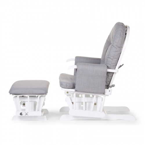 Šūpuļkrēsls māmiņai CHILDHOME Round Beech Canvas grey