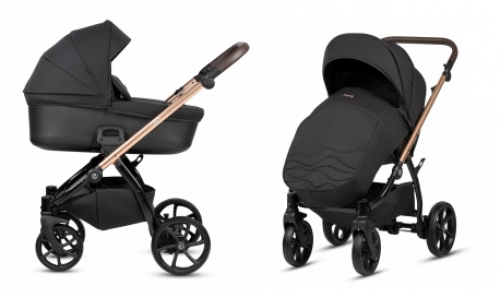 Tutis Leo Black 201 Bērnu rati 2in1