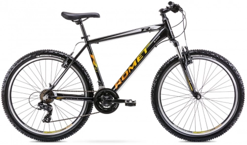 Мужской велосипед Romet Rambler R6.1 Black/Yellow 26 collas