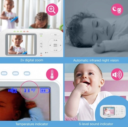 Vtech 2.4" VM2251 Mobilā video aukle