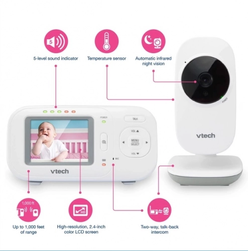Vtech 2.4" VM2251 Mobilā video aukle