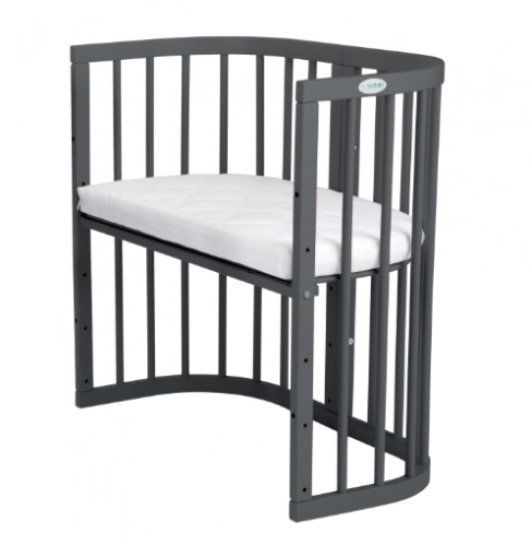 Waldin Graphite Детская кроватка 7в1 + Матрас