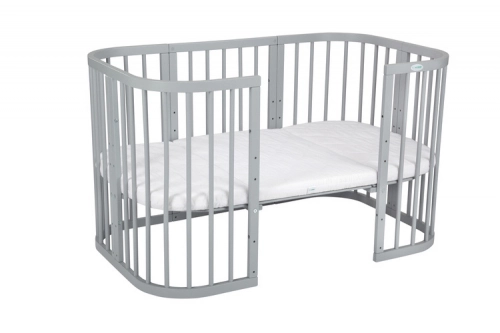 Waldin Grey Детская кроватка 7в1 + Матрас