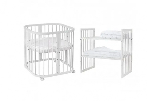 Waldin 7in1 White Bērnu gulta + Matracis