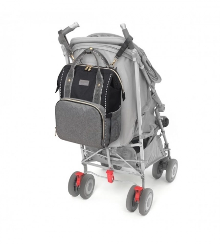 Рюкзак для мамы - сумка для коляски BabyOno OSLO STYLE black 1424/01