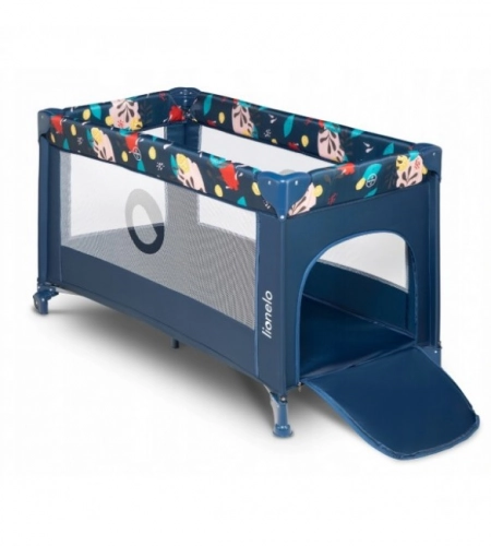 Ceļojumu gultiņa manēža Lionelo STEFI blue navy