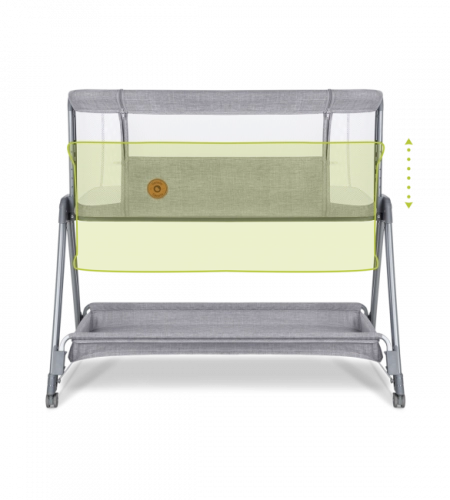 Детская колыбель Lionelo LUNA 2in1 grey concrete