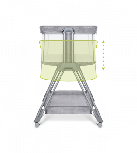Детская колыбель Lionelo LUNA 2in1 grey concrete