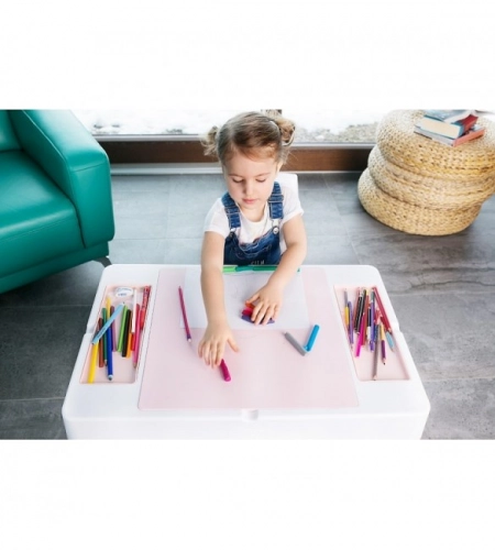 Bērnu galds un krēsliņš MULTIFUN graphite/mustard TegaBaby