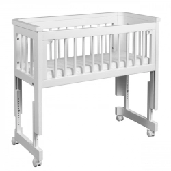 Детская колыбель с опускающейся боковиной TROLL Sun White SWC-BD0520