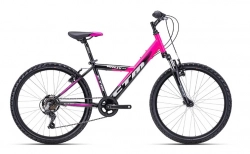 Bērnu velosipēds CTM Willy 2.0 Pink black 24 collas